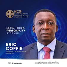 🌟 Digital Future Personality of the Week: Eric Coffie 🌟 We are thrilled  to announce that our Chief Digital & Marketing Officer, Mr. Eric Coffie,  has been honored by the @ncawards_ as