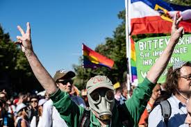 Berlin demo on wn network delivers the latest videos and editable pages for news & events, including entertainment, music, sports, science and more, sign up and share your playlists. Berlin Reggae Und Pegida Flagge Bei Corona Protest Der Spiegel