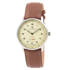 tietzian heritier herrenuhr edelstahl leder arabische ziffern braun 99 galeria karstadt kaufhof