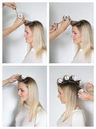 How To Hot Roll Your Hair Hot Rollers Hair Roll Hairstyle Medium Hair Styles