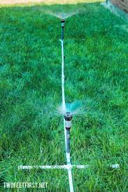 Summertime means the best time for outdoor sprinkler fun. Diy Above Ground Sprinkler System Twofeetfirst