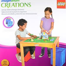 Table measures 23 diameter x 17 h. Imaginarium Lego Table With Ottomans Shop Clothing Shoes Online