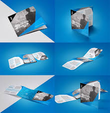 Showcase Your Whole A5 Trifold Square Brochure Mockup Psd Template In A Modern Simple Style With This Brochure Mockup Free Square Brochures Brochures Mockups