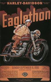 Harley Davidson Eaglethon Poster Vintage Motorcycle Posters Poster Harley