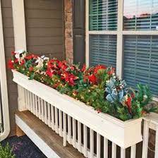 Black powder coated steel deck rail brackets. Over The Rail Flower Box Hanging On Front Porch Porch Plants Front Porch Flowers Railing Flower Boxes