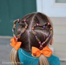 Heart Shaped Hairstyles Elastic Style For Toddlers Hair Styles Easy Toddler Hairstyles Toddler Hairstyles Girl
