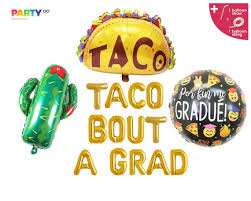 274 best fiesta party ideas images on. Taco Bout A Grad Balloon Banner Taco Cactus Caritas Graduado Gellibean Fiesta Themed College Graduation Party Decor Fiesta High School By Party Eight Catch My Party