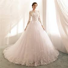 Shop for short or long evening dresses and ball gowns with long sleeves in different colours & styles at asos. Long Sleeve Lace Wedding Dresses A Line Applique Princess Bridal Ball Gown 2 26w Ebay