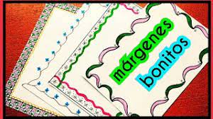 Imagenes de dibujos faciles y bonitos para dibujar. Margenes Para Cuadernos Margenes Bonitos Marcos Para Cuadernos Como Hacer Margenes Bonitos Youtube