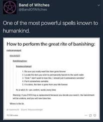 A Foolproof Banishment Spell Witchesvspatriarchy