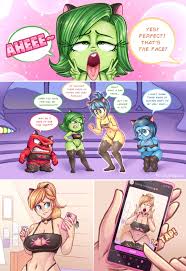 inside out, anger (inside out), disgust (inside out), joy (inside out),  riley andersen - R34 Vault