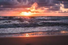 It's a colossal project of over 20,000m2 in size that includes. Wallpaper Sea Beach Sunset Waves Clouds Hd Widescreen High Definition Fullscreen