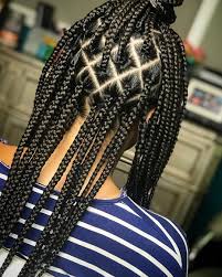 It will always deliver body and bounce. Shine Bright Like A This Style Medium Knotless Diamond Parting A Black Girl Natural Hair African Hair Braiding Styles Braids With Curls