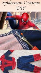 A School Friendly Diy Spiderman Costume A Family Blog Diy Halloween Costumes For Kids Spiderman Costume Boys Halloween Costumes Diy