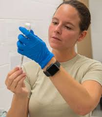 Capt. Joli Beasley, 130th Airlift Wing clinical nurse,