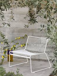 Hay Hee Lounge Chair White In 2020 Lounge Chair Outdoor Outdoor Chairs Hay Outdoor Furniture