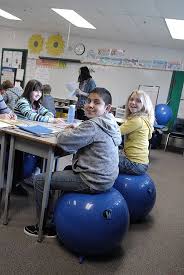 Bouncing Students Stay Seated And Focused Stability Balls Have Been Introduced In An Abbotsford Classroom To Ke Student Seating Ball Exercises Stability Ball