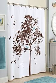 Tree Shower Curtain W Pretty Blue Birds Bought This Today Tree Shower Curtains Bathroom Themes Christmas Shower Curtains