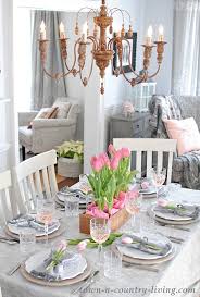 Dilute the black table setting with the colors that you used for decor: Pink And Gray Valentine Table Setting Town Country Living