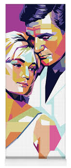 Rod Taylor and Yvette Mimieux Yoga Mat