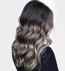 Deep gray black balayage hairstyle. 60 Ideas Of Gray And Silver Highlights On Brown Hair