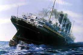 the rms lusitania sinking in real time