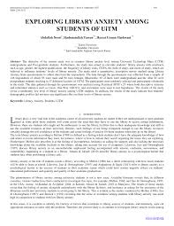 #questionnaire #howtomakequestionnaire #questionnaireforphdhow to make a questionnaire for researchin this video dr tahir yaqub explains how to make an. Pdf Exploring Library Anxiety Among Students Of Uitm