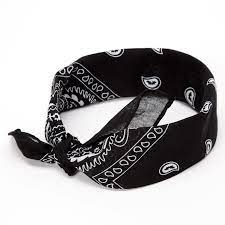 Paisley Bandana Headwrap Black Claire S Us Bandanas Femininas Acessorios Femininos Acessorios Divertidos