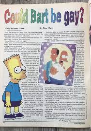 Echo Magazine - - Gay Bart? - Simpson on the Cover - Article Inside - 1997  | eBay