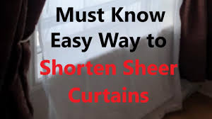 Check spelling or type a new query. Must Know Easy Way To Shorten Sheer Curtains Youtube