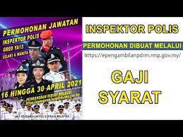 Gred sub inspektor ketika ini adalah ya12 dan akan dinaikkan ke gred baharu iaitu gred g40 awam. Pengambilan Inspektor Polis Gred Ya13 Gaji Syarat Masuk Polis 2021 Youtube
