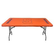 Syracuse University 30 X 96 8 Feet Orange Fitted Plastic Table Covers 5 Pack Tailgate Table Table Covers Plastic Table Covers