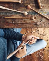 I M Making Some Long Stems Today These Are Probably My Favourite Styles To Carve And Finished Form Wise This Wood Spoon Carving Whittling Wood Wood Spoon