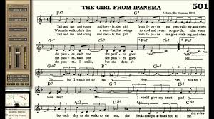 The Girl From Ipanema Love Playalong For Cornet Trumpet Vocal Or Any Bb Instrument With Lyrics