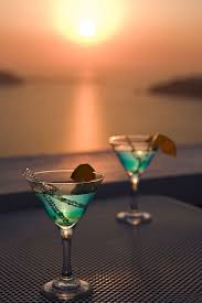 Santorini Sunset Cocktail Time Santorini Sunset Santorini Amazing Sunsets