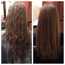 Before And After Keratin Express Blow Out Hair Hair Treatment Damaged Hair