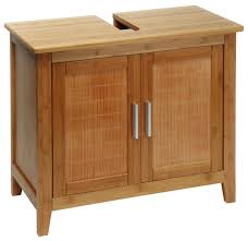 Top marken | günstige preise | große auswahl Eisl Badezimmer Bambus Waschbecken Unterschrank Braun 67 X 30 X 60 Cm