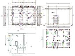 40 X 52 Feet Autocad House Plan Plan With Furniture Layout In 2020 House Plans Floor Plan Design Small House Floor Plans