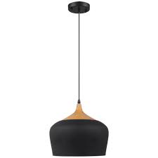 Beldi Urbania 1 Light Black And Wood Pendant Fixture 1401 C1 The Home Depot Product Height In 10 2 In Prod Wood Pendant Light Pendant Fixture Wood Pendant