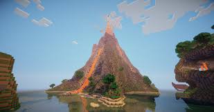 Wallpaper Jour 265 Volcano Telecharger Minecraft Fond Ecran Minecraft Minecraft Fond Ecran