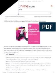 Namun, sebelum download alangkah baiknya juga download soal un bahasa inggris sma tahun 2018 dan latihan soal, try out dki, hingga try out online dari rukim.id. Contoh Soal Un Bahasa Inggris Smk Dan Pembahasannya Pdf