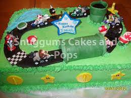 This cake topper is fully customized to make your cake unique. Cake Covered In Buttercream With Fondant Characters Toys For The Karts Because That Is What The Customer Wanted Th Cake Childrens Birthday Cakes Butter Cream