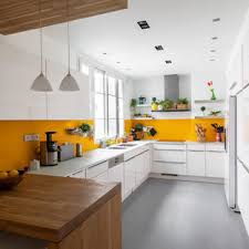 More images for yellow kitchen backsplash ideas » 75 Beautiful Kitchen With Glass Countertops And Yellow Backsplash Pictures Ideas July 2021 Houzz