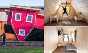 The idea of an upside down house attraction is not new, but continues to gain popularity worldwide. Britain S First Upside Down House Which Sits On Its Roof Opens To The Public Daily Mail Online