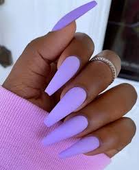 Purple coffin nails you can't go wrong with purple nails coffin shaped, so we choose very stylish purple coffin nails between ombre purple, purple and white nail art design, purple and grey nail art design and light purple nails you will definitely love them! Purple Lavender Matte Press On Nail False Nails Glue On Etsy Violet Nails Purple Acrylic Nails Lavender Nails