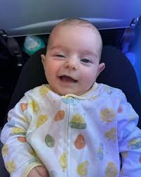 Our first flight led to our first cold + fever but smilin through it and  getting cuter by the minute ❤️