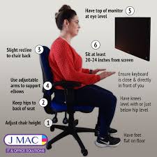 Having difficulty with your posture whilst sitting? 6 Simple Steps To A Good Sitting Posture While Working Jmac It Office Solutions Ireland