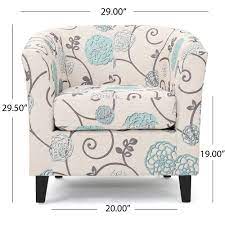 Christopher knight home harrison fabric tufted club chair, white / blue. Palisades White And Blue Fabric Club Chair In 2021 Barrel Chair Club Chairs Chair