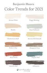 Changing kitchen cabinet paint colors is an easy way to give your kitchen a whole new look. 2021 Benjamin Moore Color Of The Year And Color Trends Postcards From The Ridge