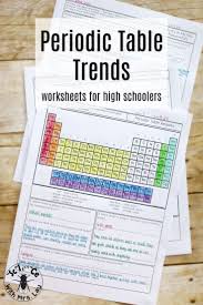 This Set Of Pages Is Terrific For Students To Review Each Periodic Table Trend One At A Time So They Can Co High School Chemistry Teaching Chemistry Chemistry